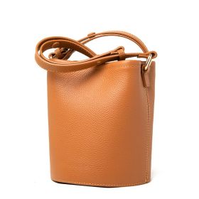 Minimalist Style Single Shoulder Diagonal Cross Bag For Women (Color: Brown)