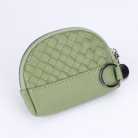 Handwoven Women's Wallet With Minimalist Leather (Option: Ailv)