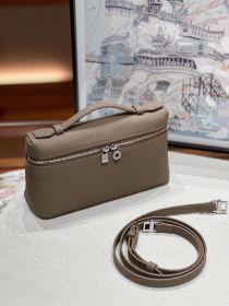 Single Shoulder Crossbody Carrying Real Leather Bag (Option: Elephant Grey)