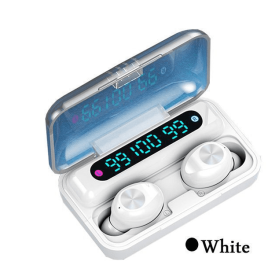 Binaural Bluetooth headset (Color: White)