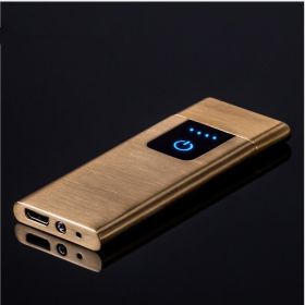 USB rechargeable lighter (Option: Drawing gold)