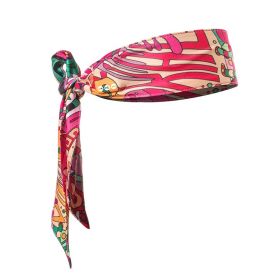 Strap Wireless Bluetooth Headband Running Yoga Comfortable Bluetooth Headscarf (Option: Red-one size)