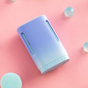 Jelly Hanging Neck Fan Usb Mini Fan Portable Handheld Hanging Neck Small Fan (Option: Sea salt mint-USB)