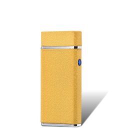 USB rechargeable lighter (Option: Matte gold)