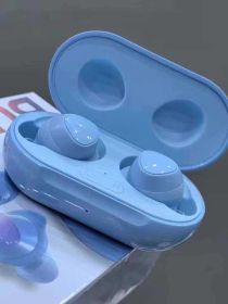Wireless earphone dual ear running in ear (Option: Blue-Wireless charging)