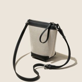 Crossbody Fashion One Shoulder Phone Bag (Color: Black)