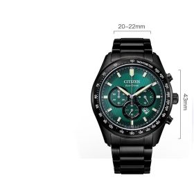 Eco-Drive Men's Watch (Option: Black green)