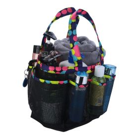 Women's Bathing And Swimming Bag Storage Basket Mesh Carrying (Color: Black)