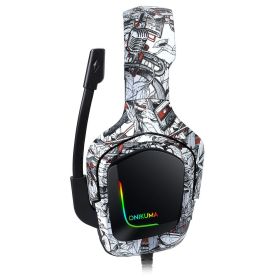 Camouflage headphones (Color: White)