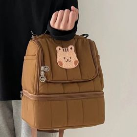 Portable Equipment Insulation Bag Mommy Milk Storage Ice Pack (Color: Brown)