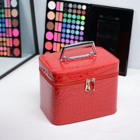 Storage Bag Skin Care Bag Cosmetic Case (Option: Red Single Layer Small)