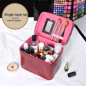 Storage Bag Skin Care Bag Cosmetic Case (Option: Wine Red Large)