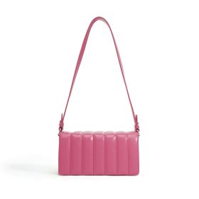 Fashionable One Shoulder Crossbody Small Square Bag (Color: Pink)