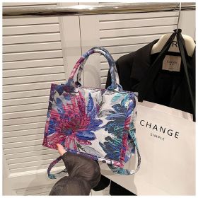 Textured Oil Painting Crossbody Bag For Women (Option: Color-S)