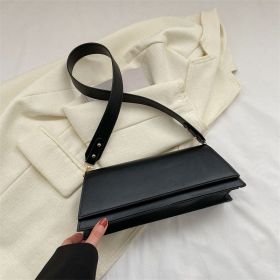 Shoulder Crossbody Small Square Bag (Color: Black)