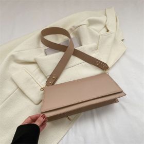 Shoulder Crossbody Small Square Bag (Color: Khaki)