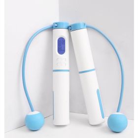 Smart Rope Skipping Cordless Ball Comes With Counter Fitness Home (Color: Blue)