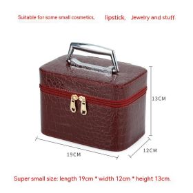 Storage Bag Skin Care Bag Cosmetic Case (Option: Wine Red Super Small)