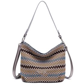 New Women's Vintage Plaid Shoulder Bag Fashion Crossbody Bag (Color: Yellow)
