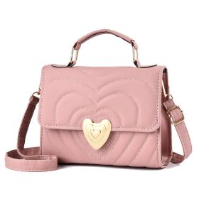 Single Shoulder Bag With Crossbody Carrying (Color: Pink)