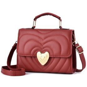 Single Shoulder Bag With Crossbody Carrying (Color: Red)