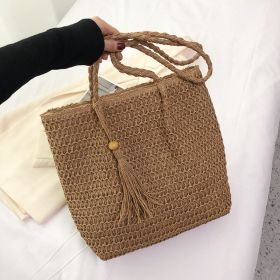 New Fashion Niche Shoulder Bag For Women With Large Capacity (Color: Khaki)