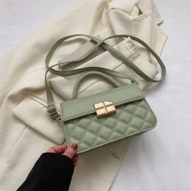 Portable Shoulder Small Square Bag (Color: Green)