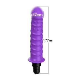 Modified Fascia Gun Silicone  Accessories Head (Option: R3 purple-18to19mm)