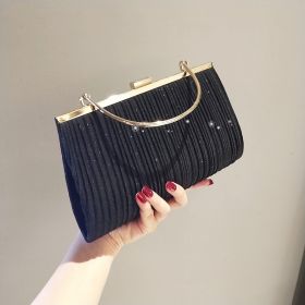 Women's Handbag Fashion Versatile Dinner (Color: Black)
