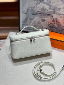 Single Shoulder Crossbody Carrying Real Leather Bag (Option: Milkshake White)