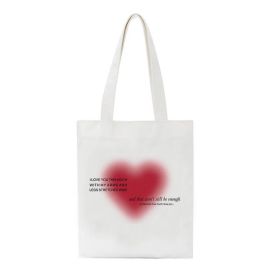 Printed Canvas One Shoulder Portable Shopping Bag (Option: Style A)