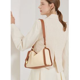 One Shoulder Crossbody Bag Is Fashionable And Versatile (Option: Creamed croissant)