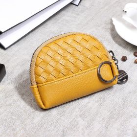 Handwoven Women's Wallet With Minimalist Leather (Option: Turmeric)