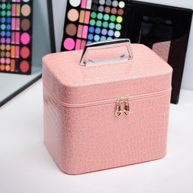 Storage Bag Skin Care Bag Cosmetic Case (Option: Pink Single Layer Large)