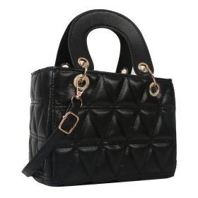 Diamond Small Bag Simple Crossbody (Option: Black Without Pendant)
