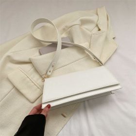 Shoulder Crossbody Small Square Bag (Color: White)