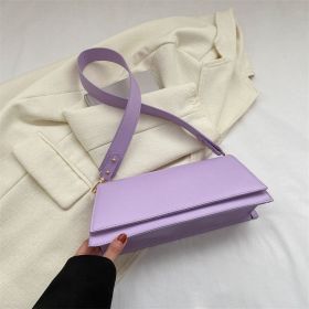 Shoulder Crossbody Small Square Bag (Color: Purple)